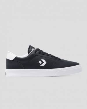 Converse Boulevard Faux Usnje Nizke Superge Črna | CV-974JTA