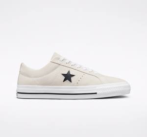 Converse CONS One Star Pro Suede Skate Čevlji Bela / Črna | CV-631IVZ