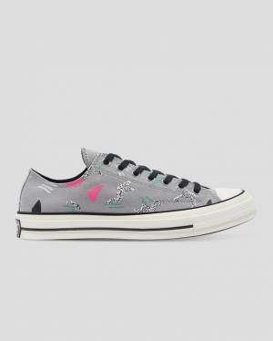 Converse Chuck 70 80s Archive Print Nizke Superge Siva | CV-219NLF