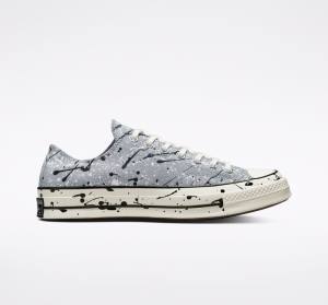 Converse Chuck 70 Archive Paint Splatter Nizke Superge Siva / Črna / Bela | CV-253SVW