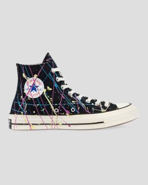 Converse Chuck 70 Archive Print Paint Splatter Visoke Superge Črna | CV-021IDW