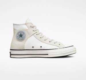 Converse Chuck 70 Crafted Canvas Visoke Superge Bela / Črna | CV-548XJM