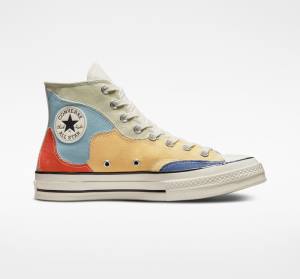 Converse Chuck 70 Crafted Patchwork Visoke Superge Olivno Zelene | CV-439FQK