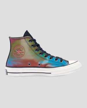 Converse Chuck 70 Iridescent Visoke Superge Črna | CV-923UGY