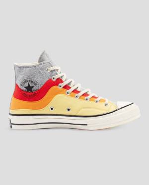 Converse Chuck 70 Nor'Easter Felted Layered Visoke Superge Siva Rdeča Rumena | CV-615TUY