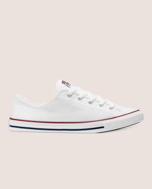 Converse Chuck Taylor All Star Dainty Basic Canvas Nizke Superge Bela | CV-418QLU