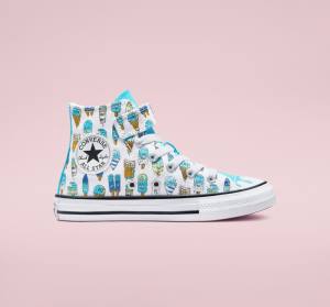 Converse Chuck Taylor All Star Easy-On Frozen Treats Visoke Superge Bela / Modra / Svetloba Zelena | CV-027XDJ