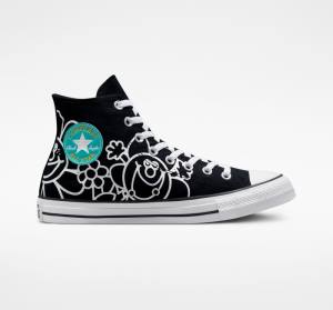 Converse Chuck Taylor All Star Floral Visoke Superge Črna / Bela / Svetloba | CV-278GTF