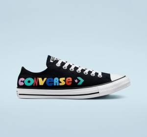 Converse Chuck Taylor All Star Happy Faces Nizke Superge Črna | CV-809ZHJ