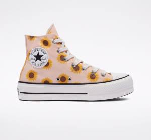 Converse Chuck Taylor All Star Lift Platform Summer Spirit Visoke Superge Rdeča / Bela | CV-178ZLI