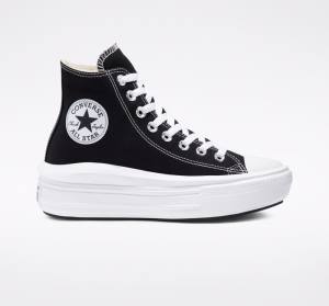 Converse Chuck Taylor All Star Move Platform Visoke Superge Črna / Bež Bela | CV-341MCW