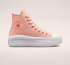 Converse Chuck Taylor All Star Move Platform Canvas Visoke Superge Roza / Bela / Roza | CV-420LID