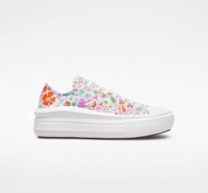 Converse Chuck Taylor All Star Move Platform Paper Floral Nizke Superge Bela / Svetloba | CV-821TKI