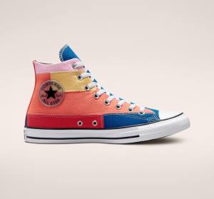 Converse Chuck Taylor All Star Patchwork Visoke Superge Modra / Roza | CV-548BWH