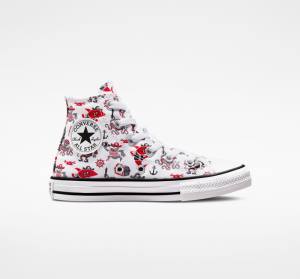 Converse Chuck Taylor All Star Pirates Visoke Superge Bela / Rdeča / Črna | CV-829COP