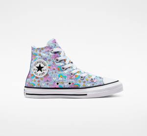 Converse Chuck Taylor All Star Rainbow Castles Visoke Superge Modra / Roza | CV-584IYN