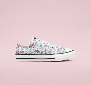 Converse Chuck Taylor All Star Rainbow Castles Nizke Superge Turkizna | CV-958EKR