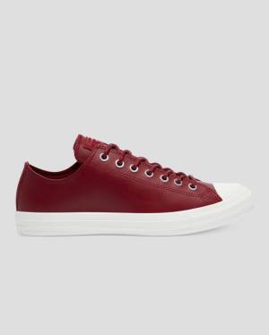 Converse Chuck Taylor All Star Seasonal Usnje Nizke Superge Bordo | CV-672KPM