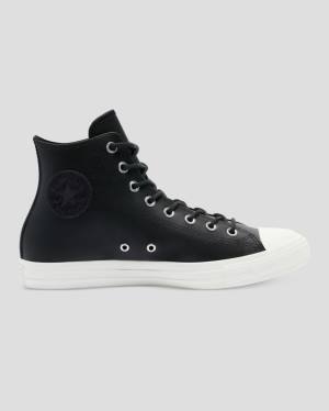 Converse Chuck Taylor All Star Seasonal Usnje Visoke Superge Črna | CV-746HCG