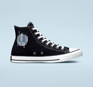 Converse Chuck Taylor All Star Translucent Barcode Visoke Superge Črna / Bela | CV-235TLH