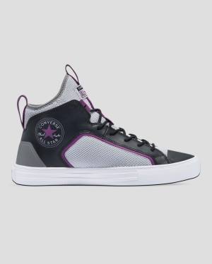 Converse Chuck Taylor All Star Ultra Dramatic Nights Visoke Superge Siva Črna | CV-412FYZ