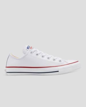 Converse Chuck Taylor All Star Usnje Nizke Superge Bela | CV-325FLN