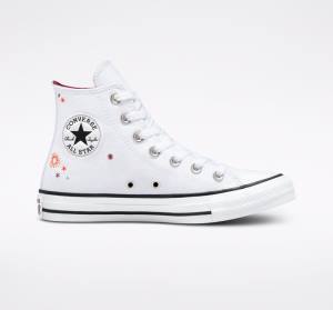 Converse Chuck Taylor All Star You Are On The Right Path Visoke Superge Bela | CV-591TOA