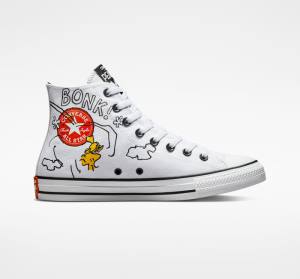 Converse Peanuts Chuck Taylor All Star Visoke Superge Bela / Črna / Rdeča | CV-326AIT