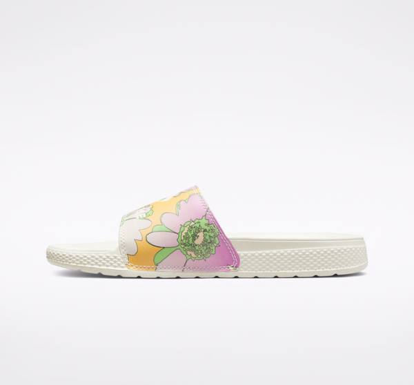 Converse All Star Slide Crafted Florals Sandali Mango | CV-296SEM