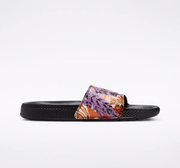 Converse All Star Slide Tropical Florals Sandali Temno | CV-810PVB