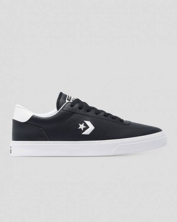 Converse Boulevard Faux Usnje Nizke Superge Črna | CV-475MPX