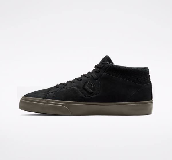 Converse CONS Louie Lopez Pro Nubuck Usnje Skate Čevlji Črna / Svetloba Rjav | CV-230LAO