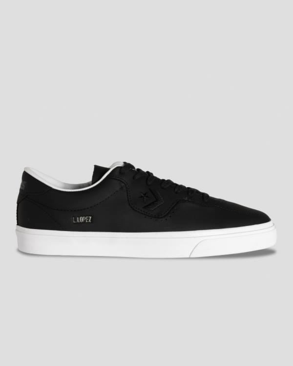 Converse CONS Louie Lopez Pro Usnje Nizke Superge Črna | CV-189UTA