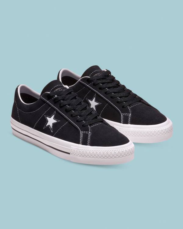 Converse CONS One Star Pro Suede Nizke Superge Črna | CV-245HPF