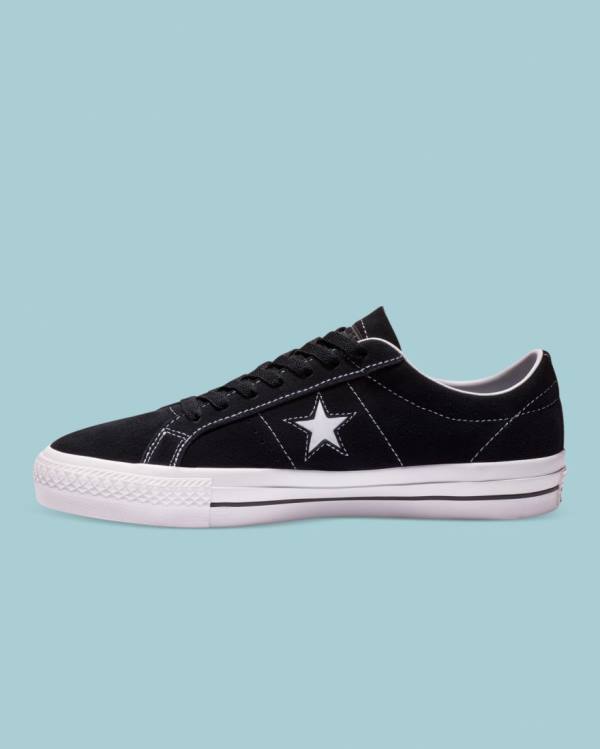 Converse CONS One Star Pro Suede Nizke Superge Črna | CV-245HPF