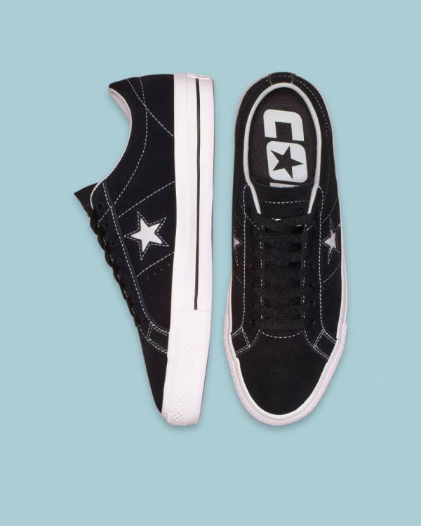 Converse CONS One Star Pro Suede Nizke Superge Črna | CV-245HPF