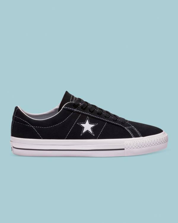 Converse CONS One Star Pro Suede Nizke Superge Črna | CV-245HPF