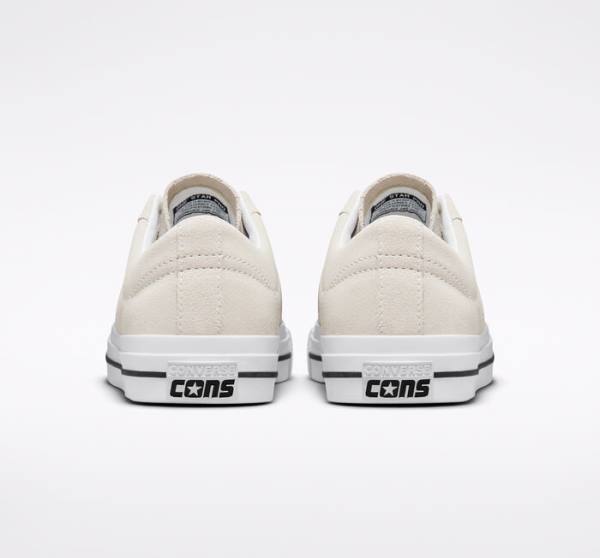 Converse CONS One Star Pro Suede Skate Čevlji Bela / Črna | CV-256GIV