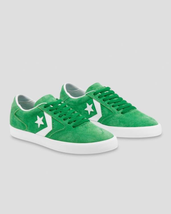 Converse Checkpoint Pro Pigskin Suede Nizke Superge Zelena | CV-389JAF