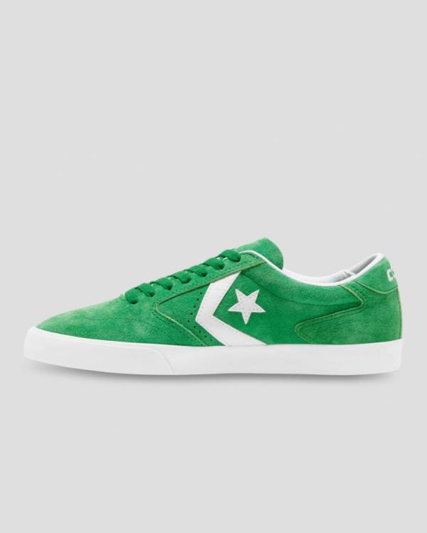 Converse Checkpoint Pro Pigskin Suede Nizke Superge Zelena | CV-389JAF