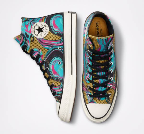 Converse Chuck 70 '90s Marbled Visoke Superge Turkizna | CV-238GTB