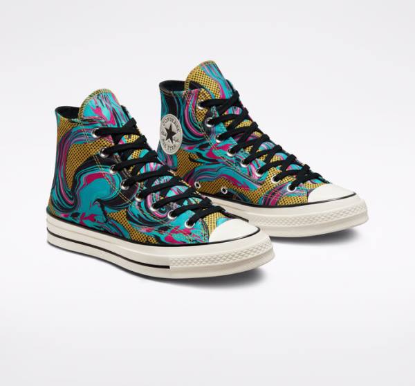 Converse Chuck 70 '90s Marbled Visoke Superge Turkizna | CV-238GTB