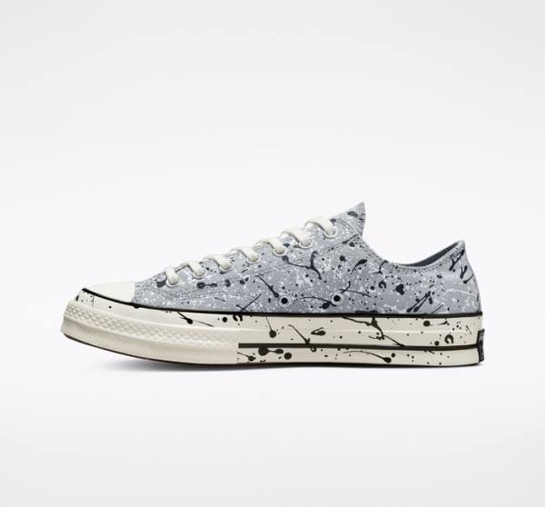 Converse Chuck 70 Archive Paint Splatter Nizke Superge Siva / Črna / Bela | CV-253SVW