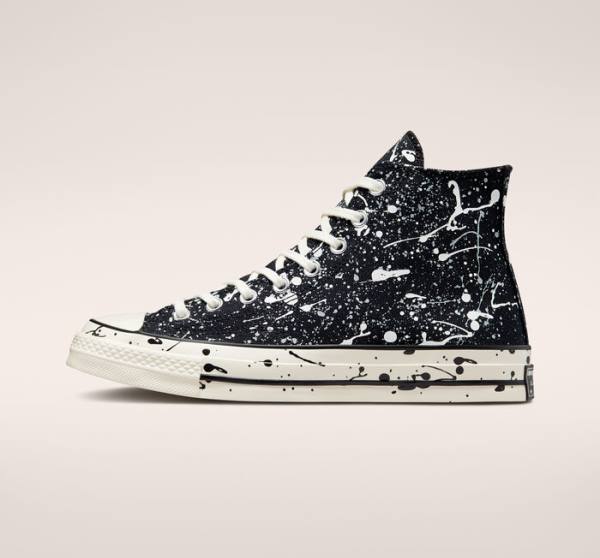 Converse Chuck 70 Archive Paint Splatter Visoke Superge Črna / Siva | CV-258EAO