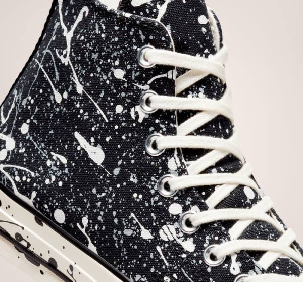 Converse Chuck 70 Archive Paint Splatter Visoke Superge Črna / Siva | CV-258EAO