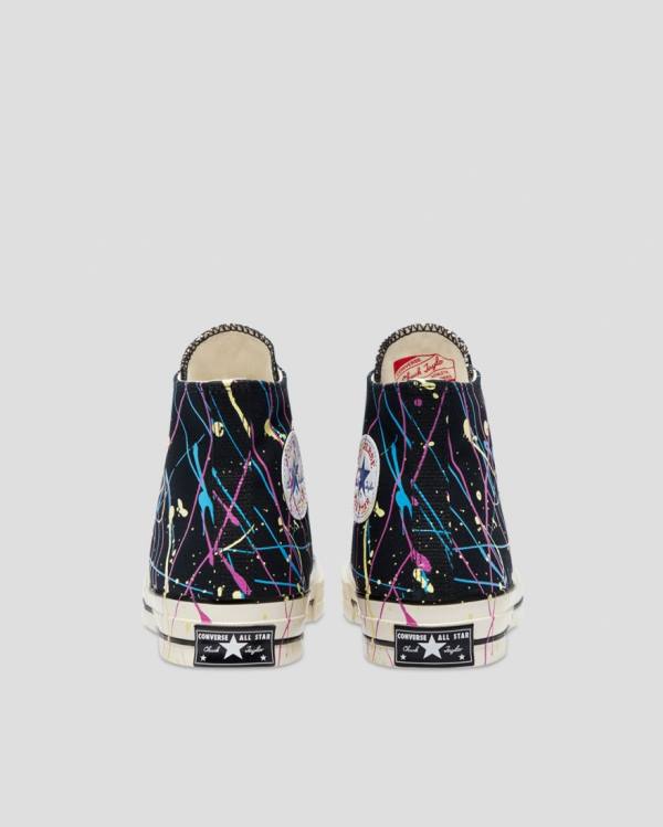 Converse Chuck 70 Archive Print Paint Splatter Visoke Superge Črna | CV-021IDW