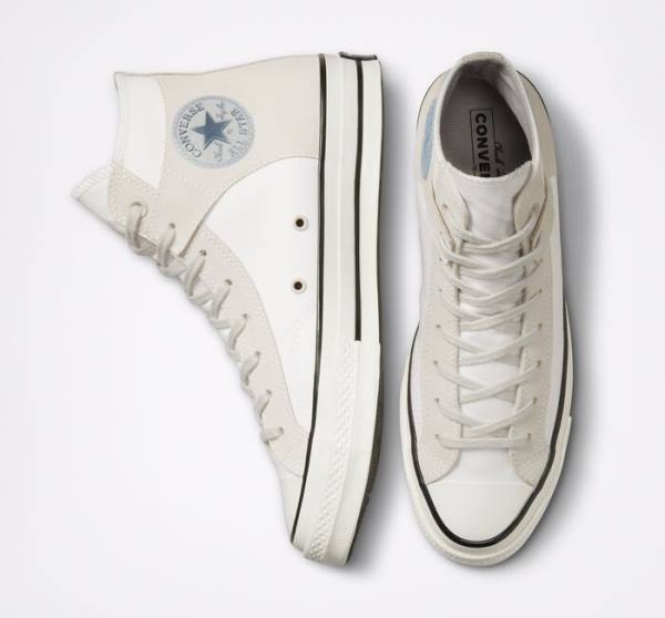 Converse Chuck 70 Crafted Canvas Visoke Superge Bela / Črna | CV-548XJM