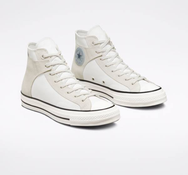 Converse Chuck 70 Crafted Canvas Visoke Superge Bela / Črna | CV-548XJM