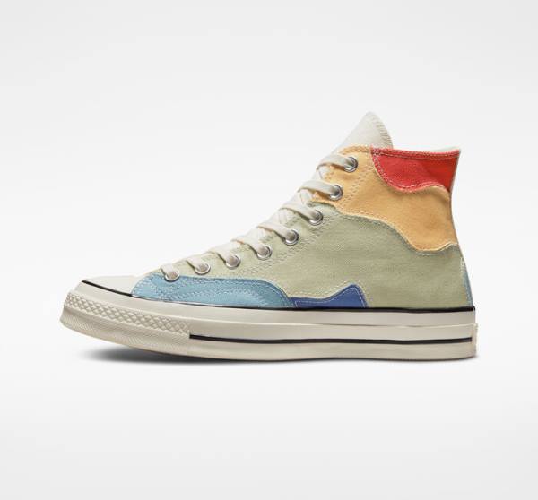 Converse Chuck 70 Crafted Patchwork Visoke Superge Olivno Zelene | CV-098IZF