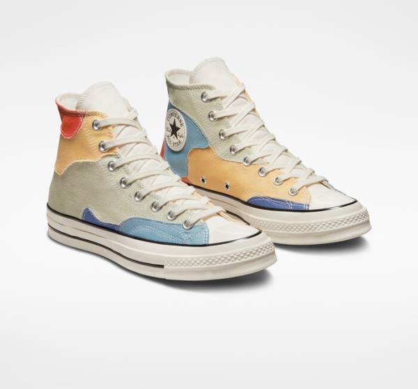 Converse Chuck 70 Crafted Patchwork Visoke Superge Olivno Zelene | CV-098IZF